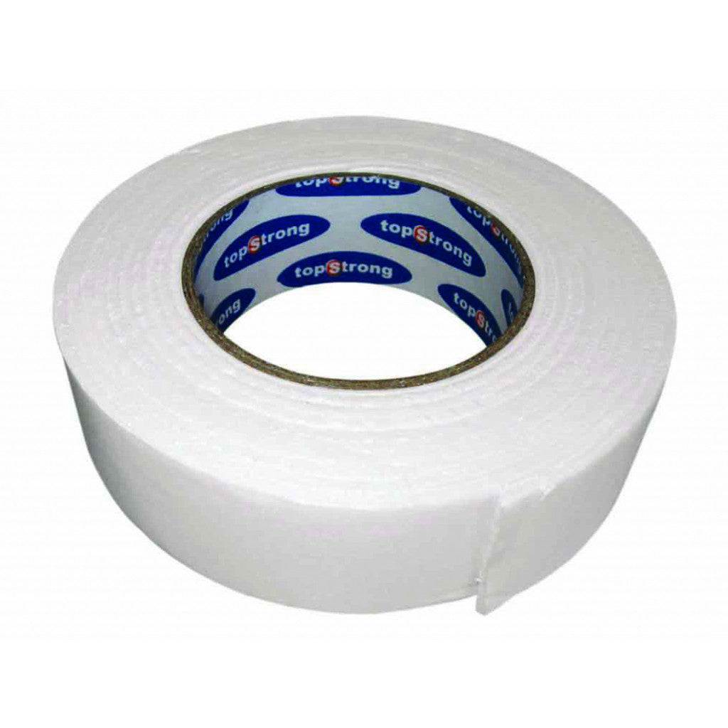 Тиксо двойнозалепващо бяло 18mm х 4m TopStrong – Top Strong
