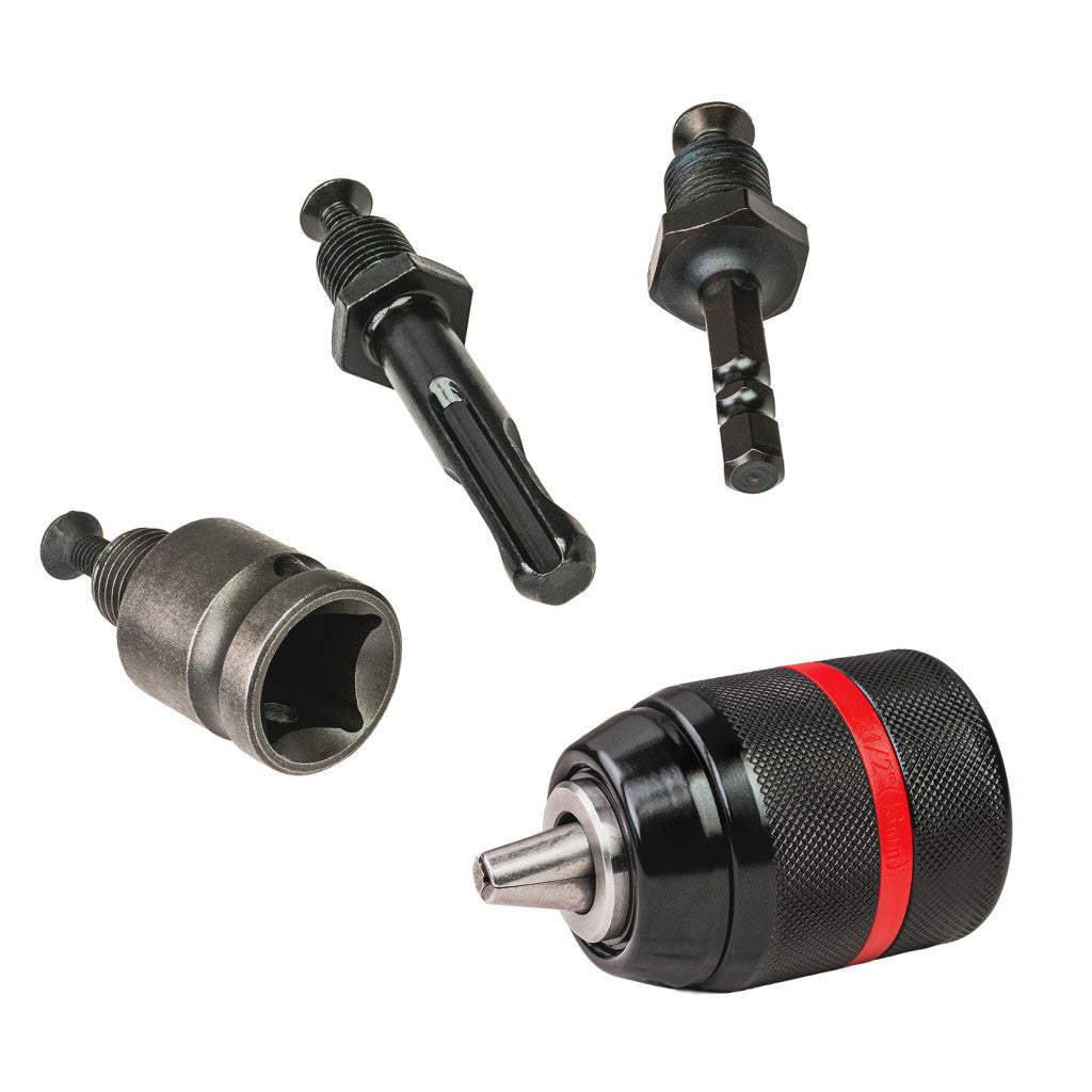 Патронник за борм. 1/2"13mm мет. SDS+ HEX1/4"M квадрат1/2"F Raider Power Tools BGShopping.net