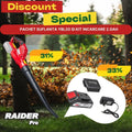 Pachet promo - RDP-YBL20 & Set incarcator si baterie 2Ah Raider Pro - BGShopping.net