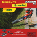 Pachet promo - RDP-BL20 & Set incarcator si baterie 2Ah Raider Pro - BGShopping.net