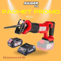 Pachet promo - RDP-YRS20 & Set incarcator si baterie 4Ah Raider Pro - BGShopping.net