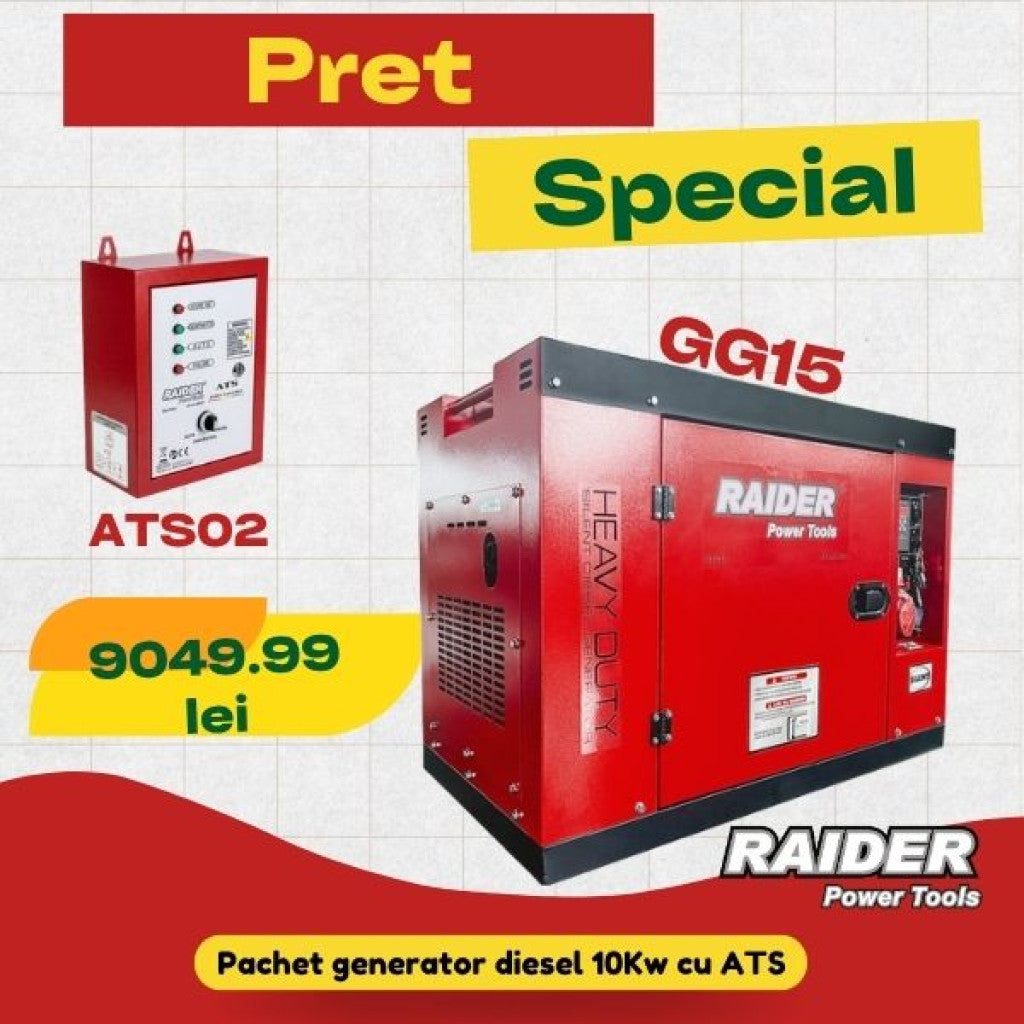 Pachet promo - RD-GG15 & RD-ATS02 Raider Power Tools - BGShopping.net