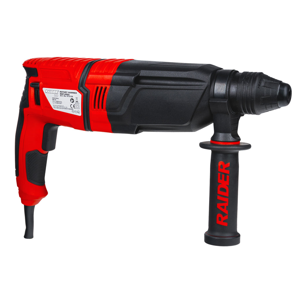 Перфоратор 900W 2.8kg 28mm 3,2J 4функции ABC куфар RAIDER PRO RDP-HD60 - снимка 2