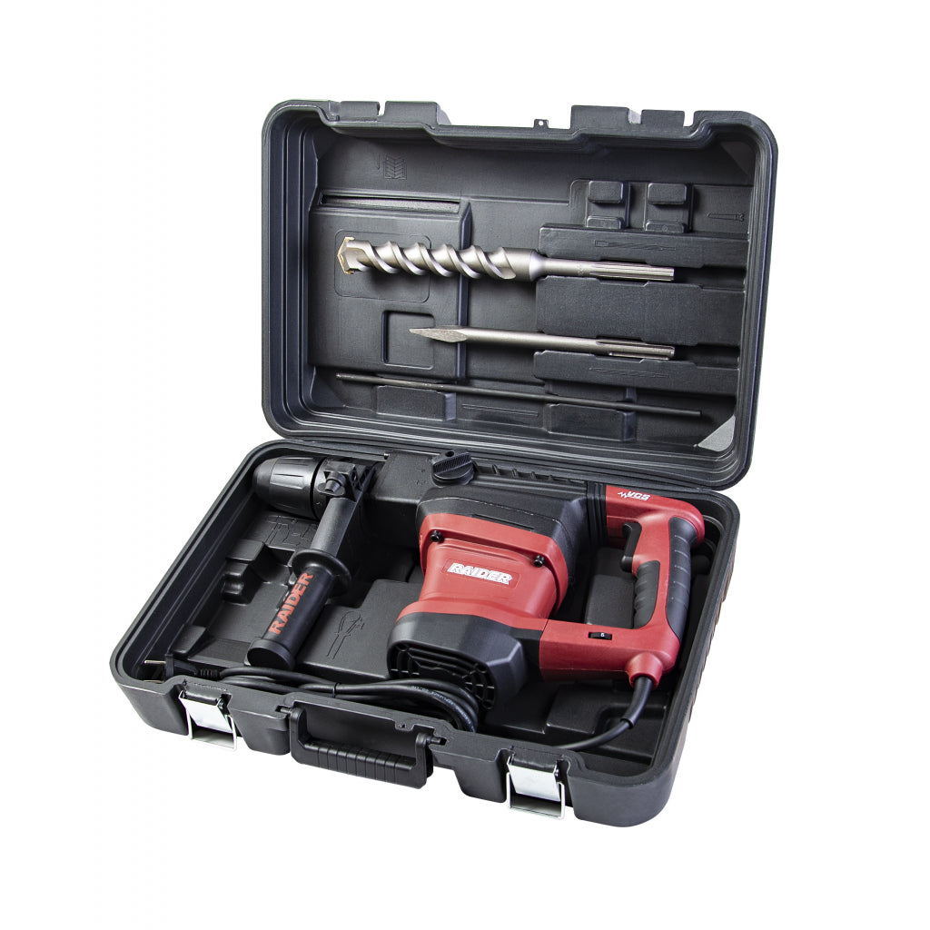 Перфоратор 1500W 6.2kg 40mm SDS-max 10J RAIDER PRO RDP-HD55 - снимка 2