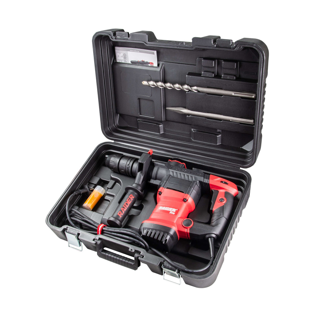 Перфоратор 1200W 5.5kg 38mm SDS-max 7J куфар RAIDER PRO RDP-HD58 - снимка 2