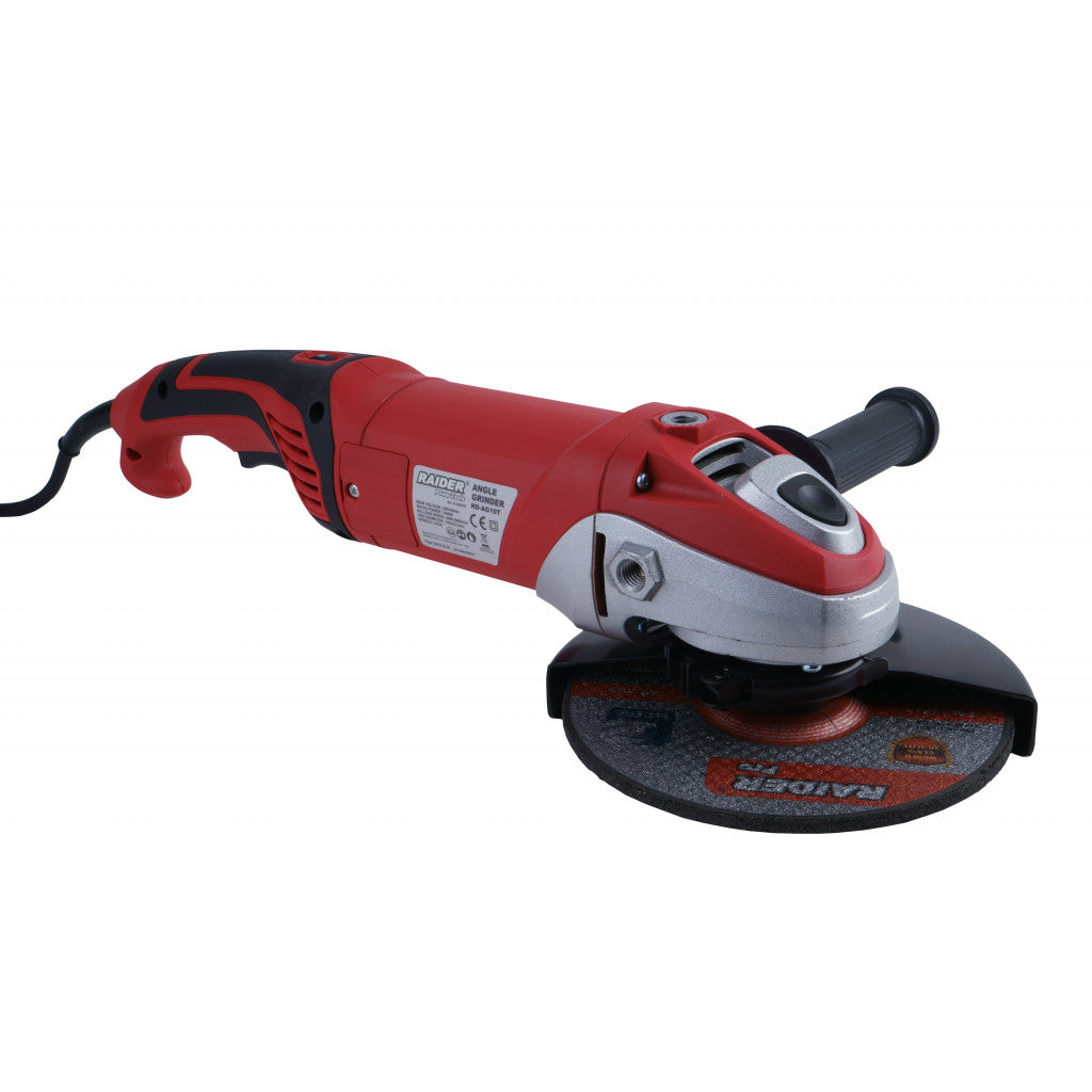 Ъглошлайф 180mm 1400W плавен старт рег. обороти RAIDER RD-AG10T - снимка 2