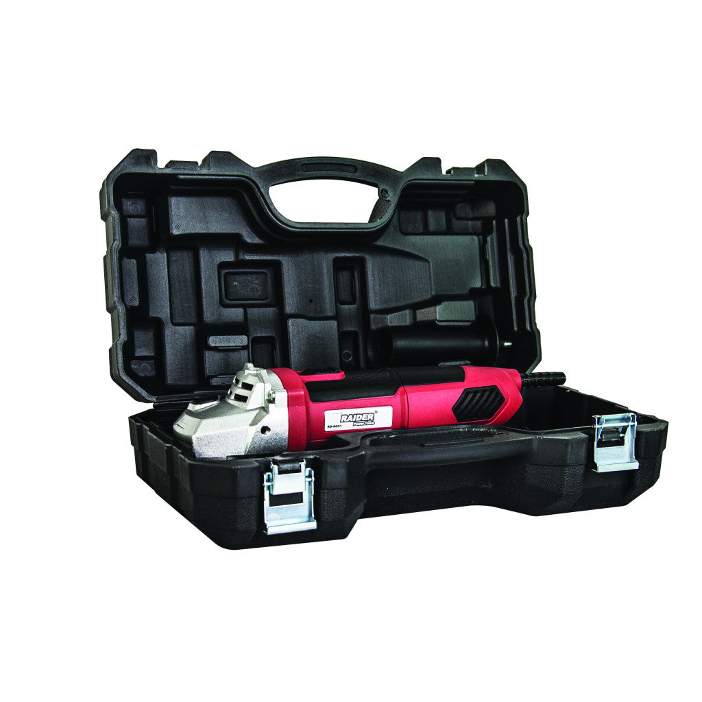 Ъглошлайф 125mm 750W в куфар с дискове RAIDER RD-AG51 - снимка 2