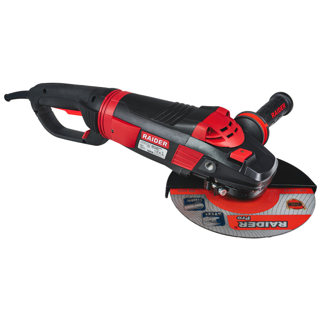 Ъглошлайф 230mm 2400W RAIDER PRO RDP-AG65 Black edition - снимка 2