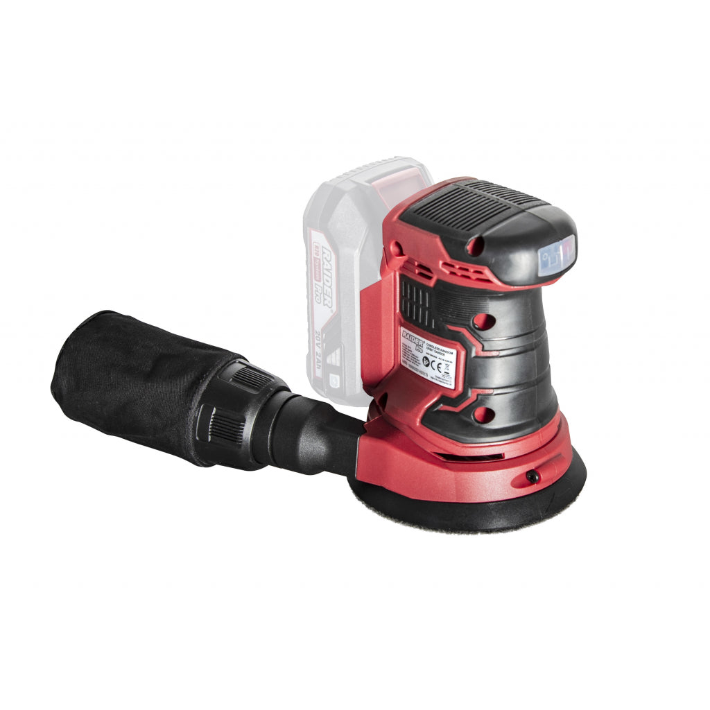 R20 Ексцентършлайф акум. Li-ion ø125mm RAIDER PRO RDP-SRSA20 - снимка 2