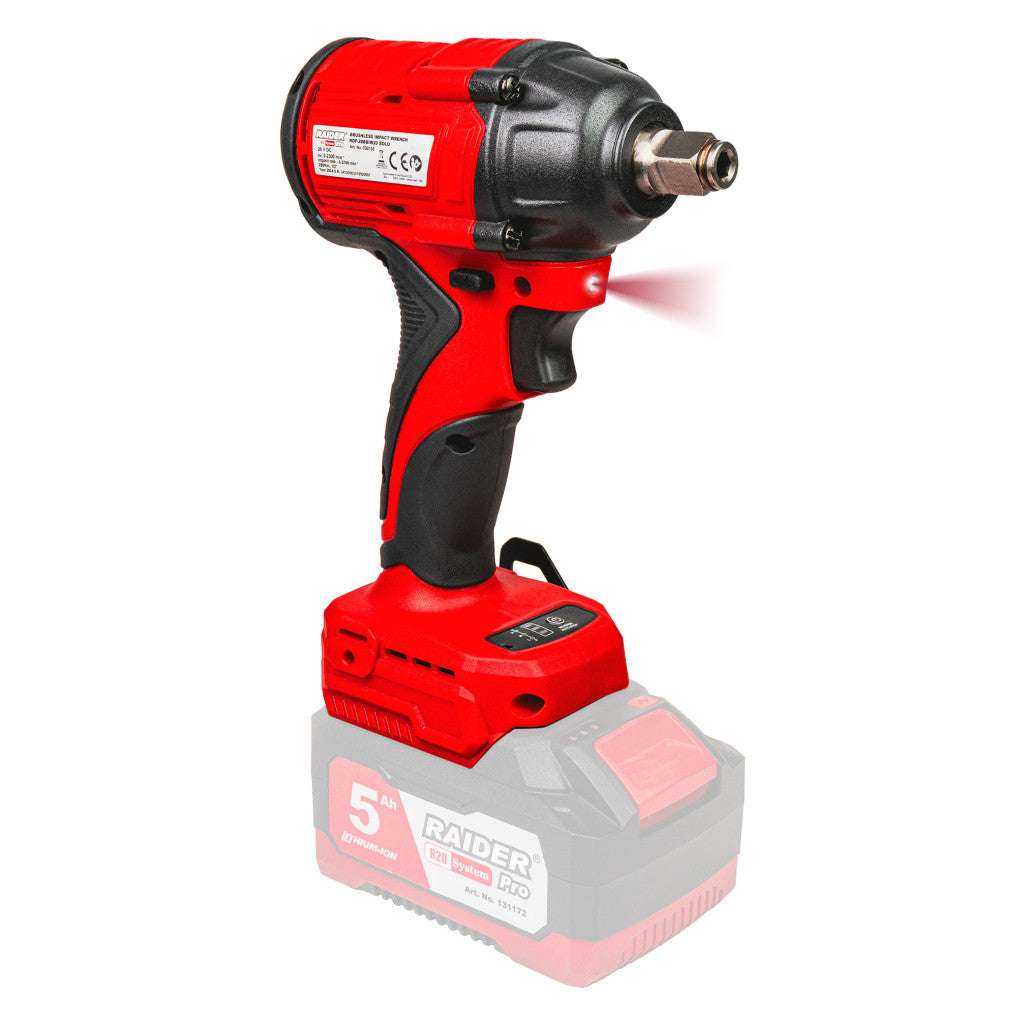 R20 Гайковерт безчетков 1/2" 280Nm куфар Solo RDP-28BBIW20 - снимка 2