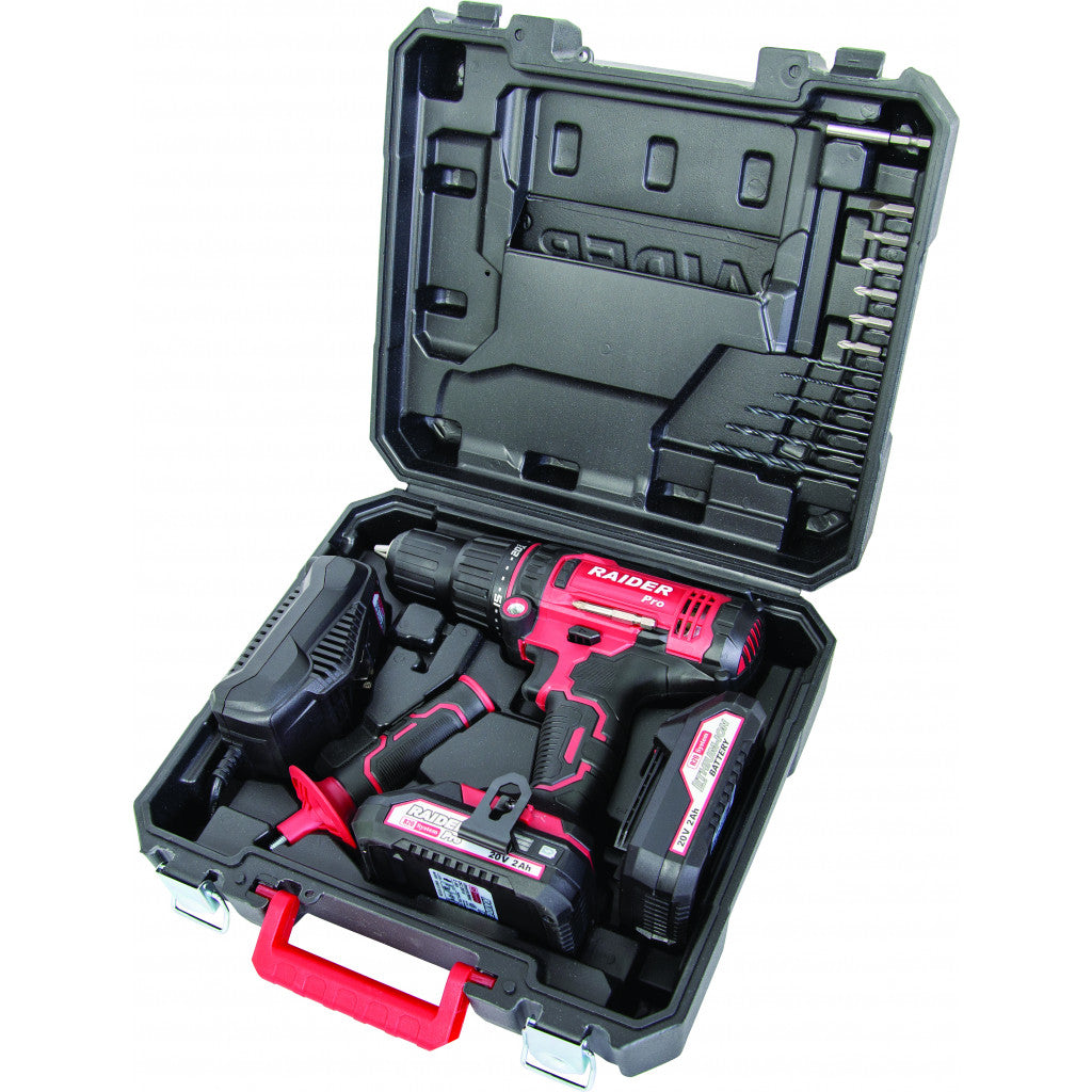 R20 Бормашина акум. Li-ion 2-ск. 13mm 50Nm 20V RAIDER PRO RDP-SCDI20 - снимка 2