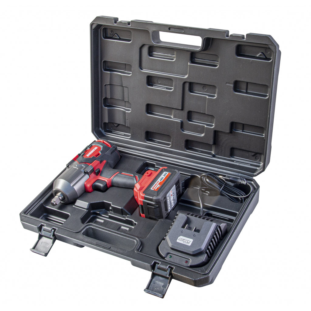Гайковерт акум. 20V 3-ск. 4Ah 1200Nm 1/2" в куфар RAIDER INDUSTRIAL RDI-IBW02 - снимка 2