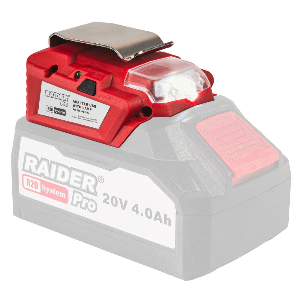 R20 Адаптор USB с лампа за RAIDER PRO RDP-R20 System - снимка 2