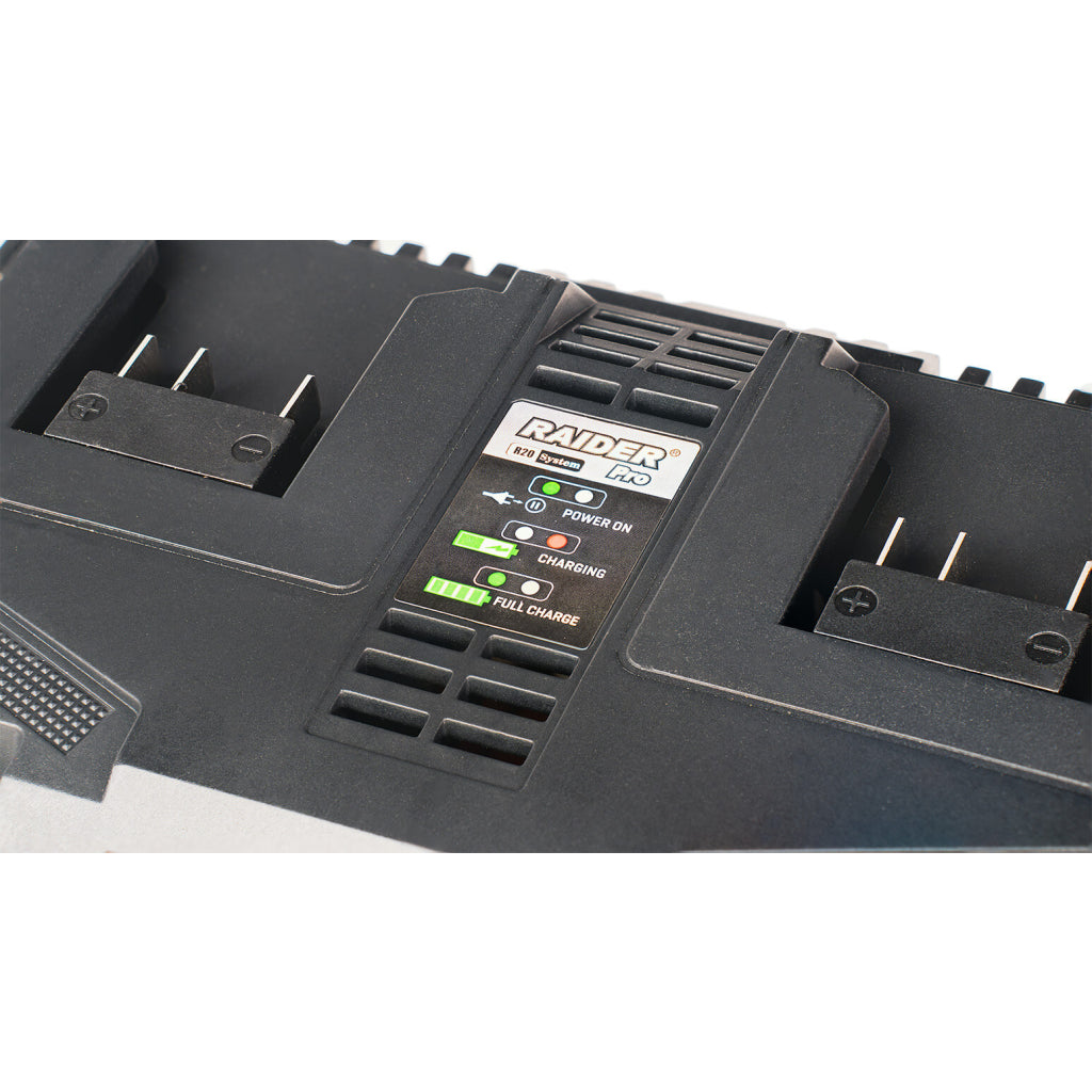 R20 Зарядно двойно 4A за серията RAIDER PRO RDP-R20 System - снимка 2