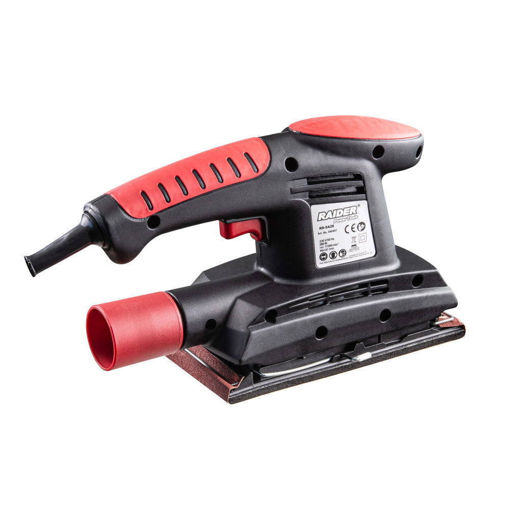 Виброшлайф 260W 90x187mm RAIDER RD-SA28 Black edition - снимка 2