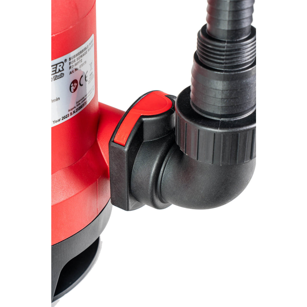 Помпа водна потопяема  750W 1" 233L/min 8m 35mm RAIDER RD-WP72 - снимка 2