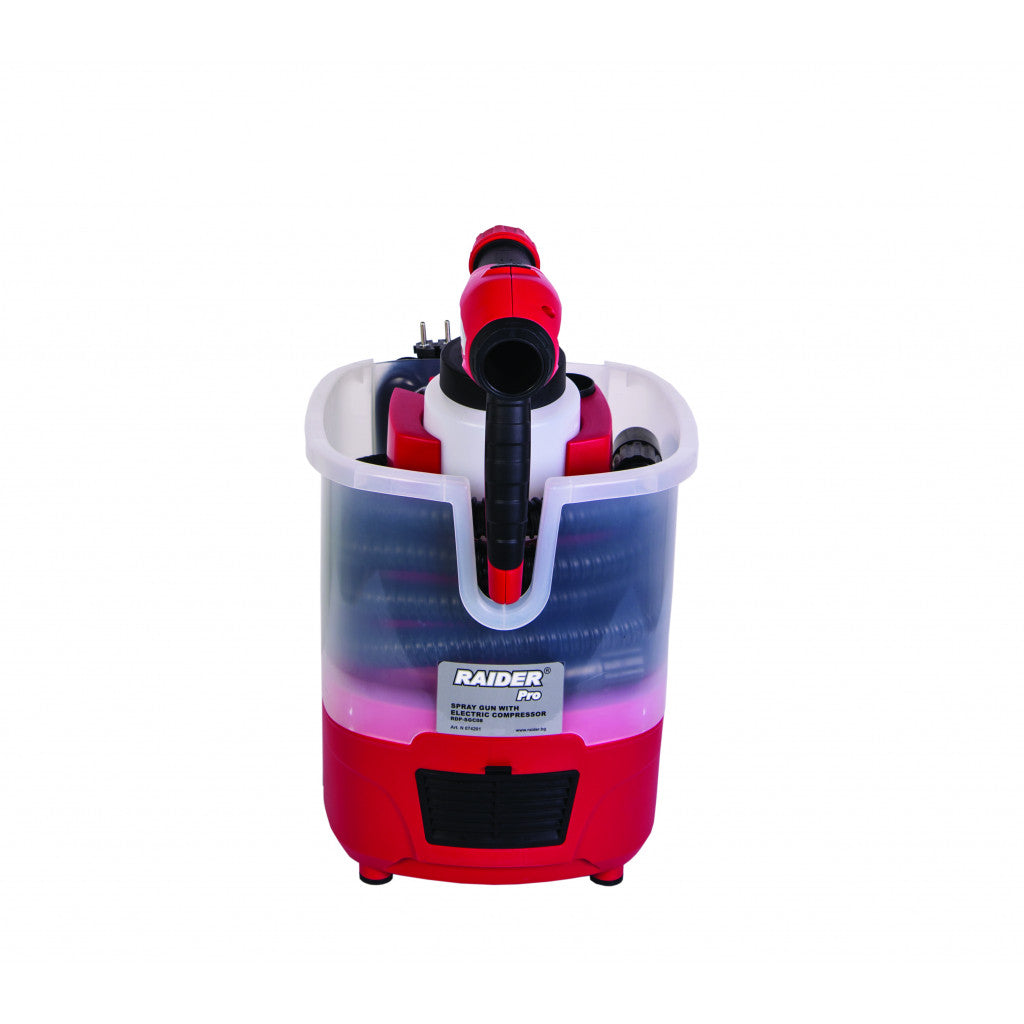 Пистолет за боя 750W ø2.6mm 800ml компр. RAIDER PRO RDP-SGC08 - снимка 2