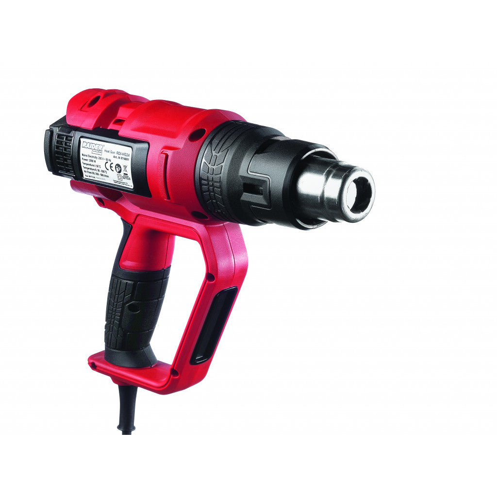Пистолет за горещ въздух 2000W RAIDER INDUSTRIAL RDI-HG24 - снимка 2