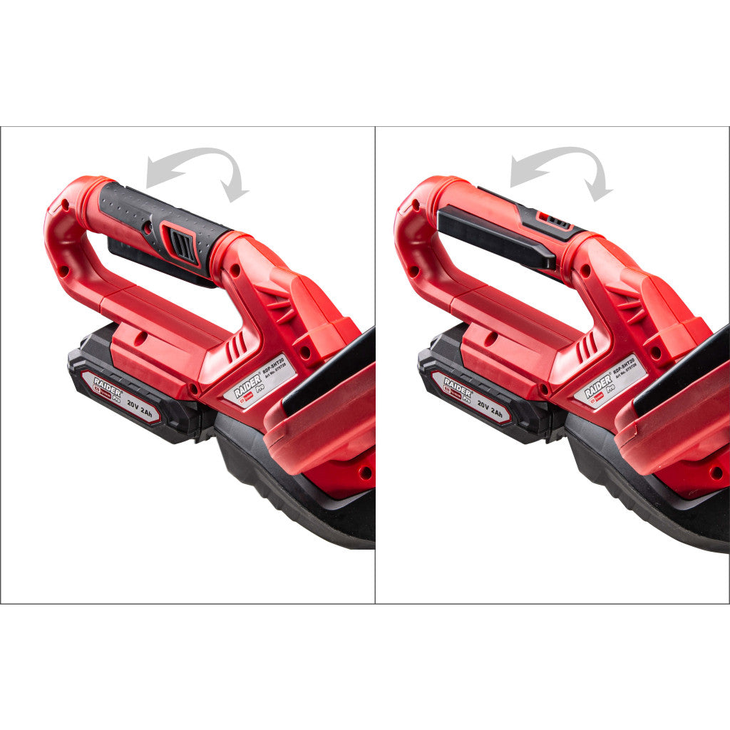 R20 Резачка за храсти 560mm 14mm върт рък. 2Ah Set RAIDER PRO RDP-SHT20 - снимка 2