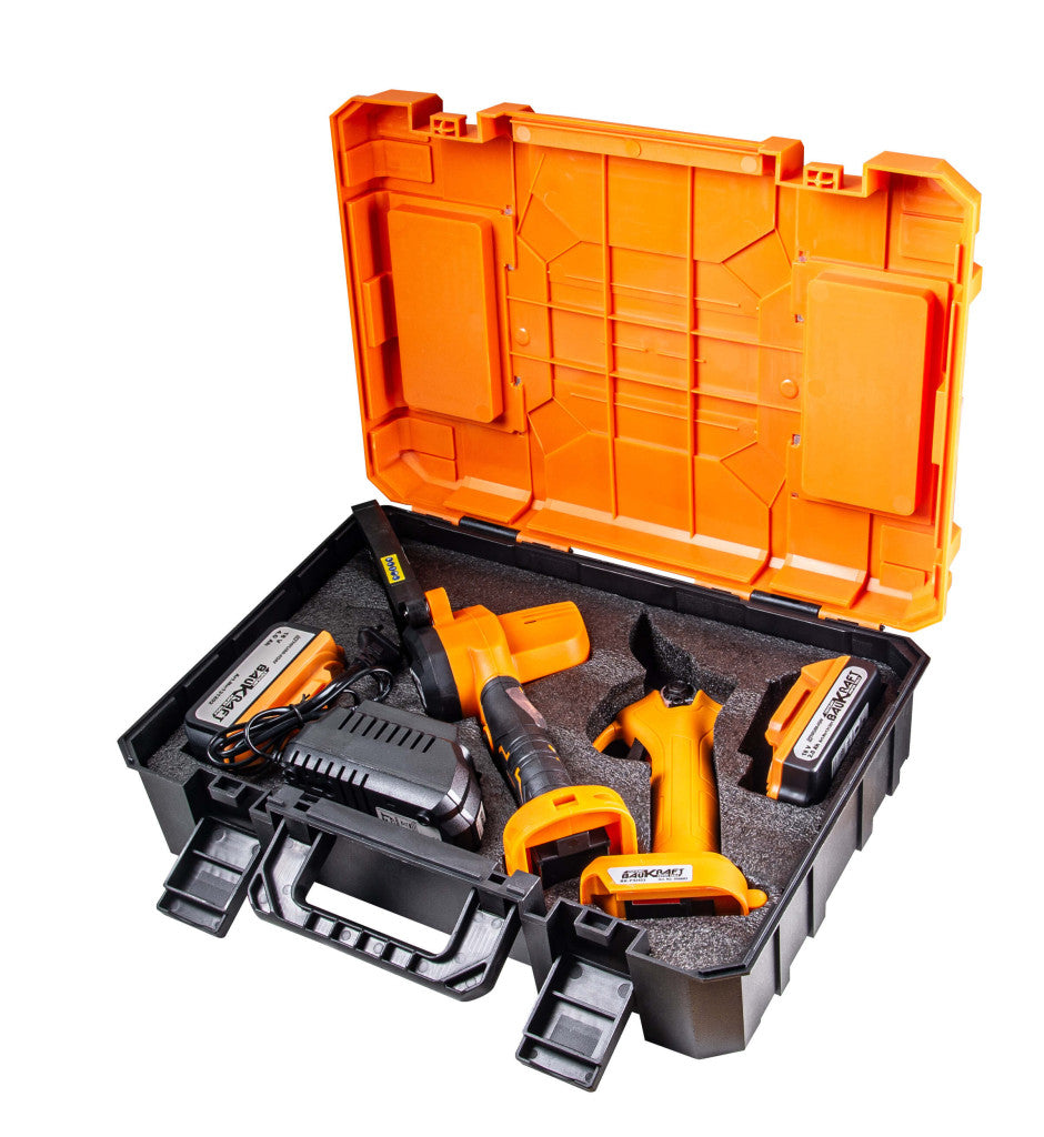 К-т Резачка 18V 150mm&Лозарска ножица 4Ah2Ah куфар BAUKRAFT BK-GPPS25 - снимка 2