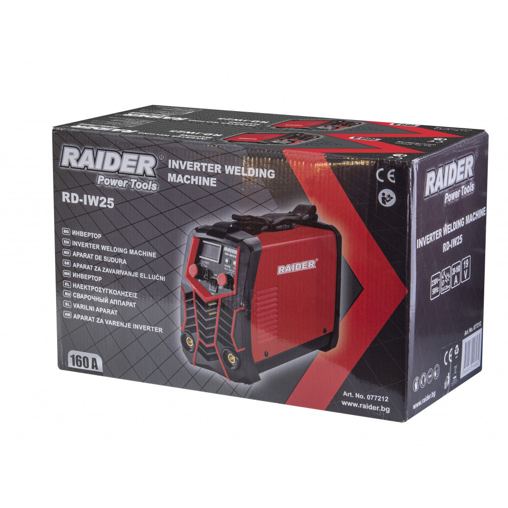 Инверторен електрожен 160A RAIDER RD-IW25 - снимка 2