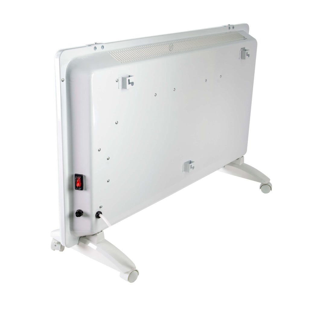 Конвектор със стойка 2kW бяло стъкло LED RAIDER RD-PH02 - снимка 2