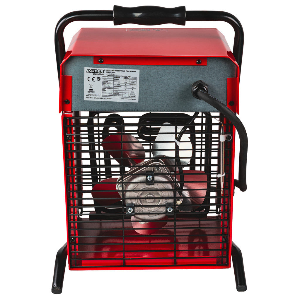 Калорифер електрически 5kW 230V на стойка RAIDER RD-EFH17 - снимка 2