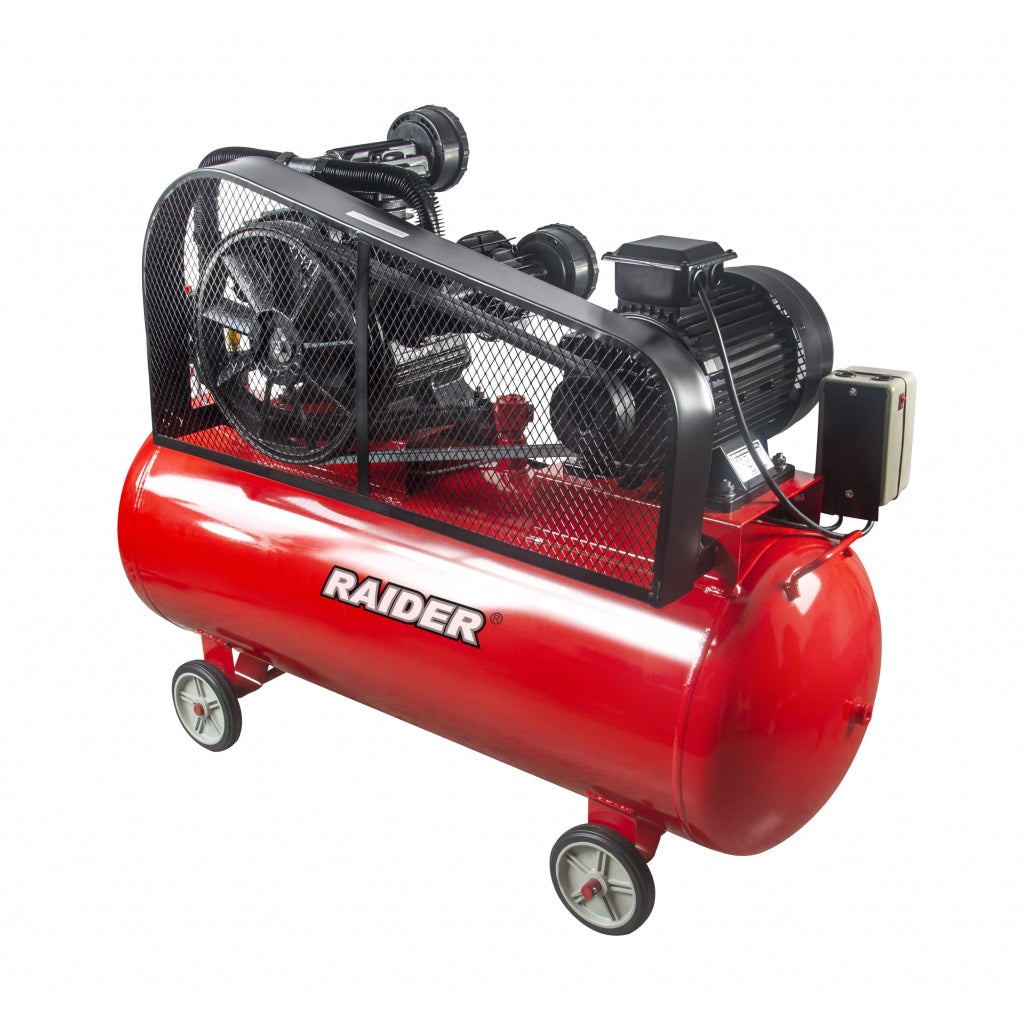 Компресор 270L 7.5kW 900L/min 380V 10bar 3 цилиндъра RAIDER RD-AC06 - снимка 2