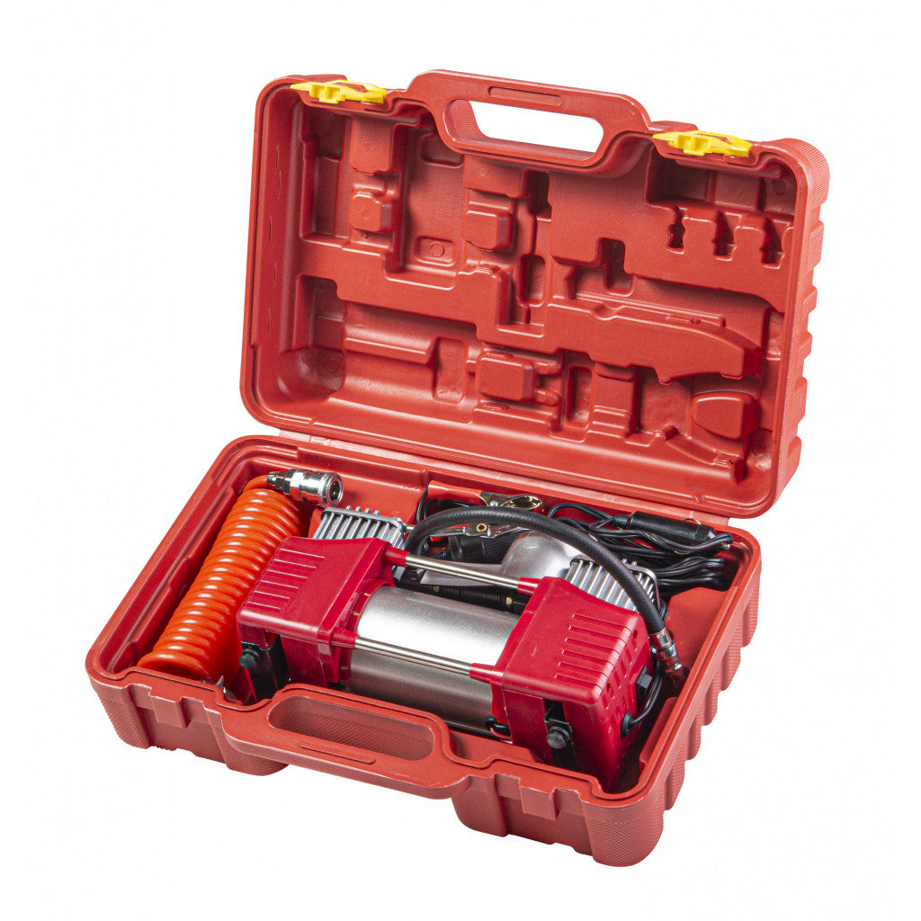 Компресор 12V DC метален 300W 70L/min RAIDER RD-AC14 - снимка 2