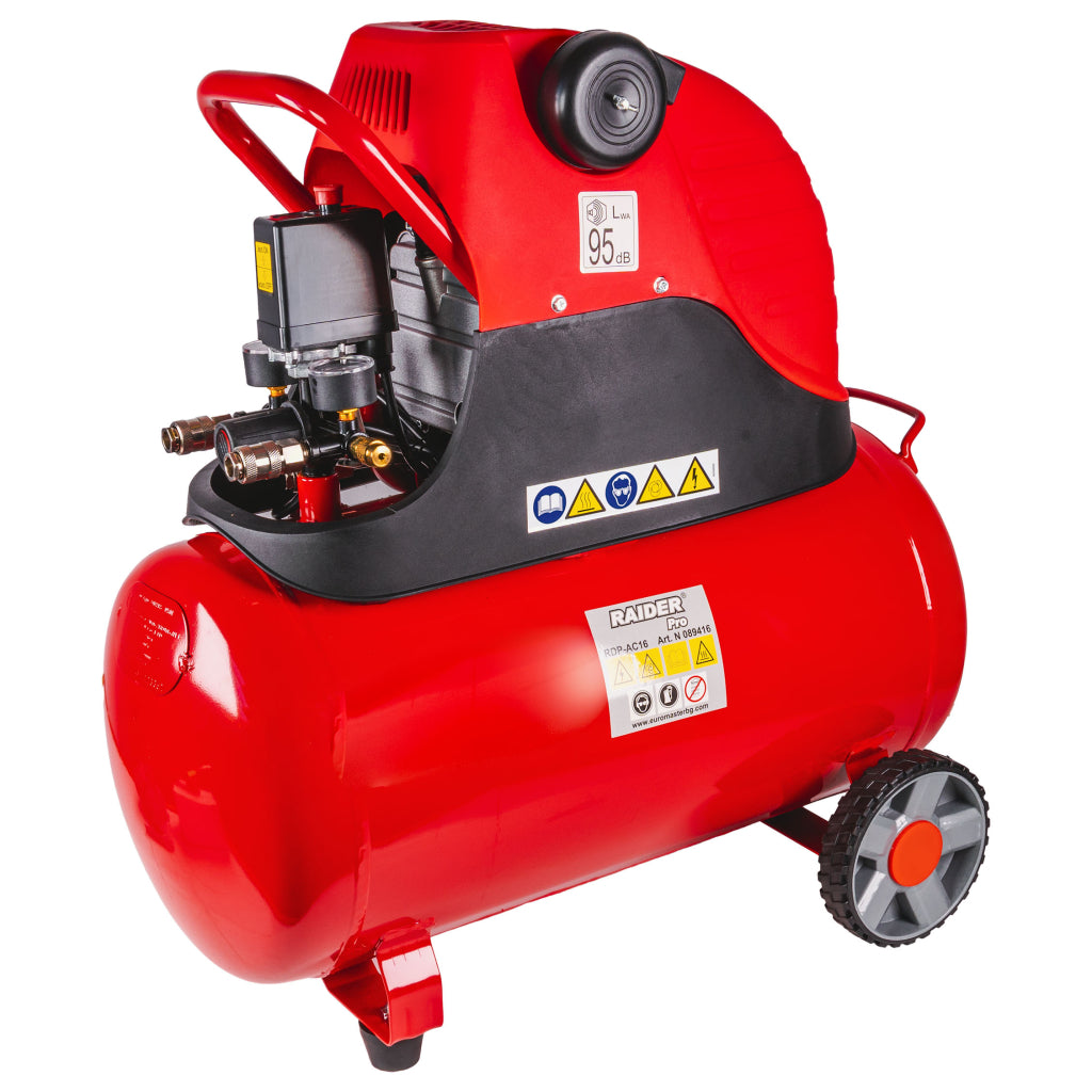 Компресор  50L 1.5kW RAIDER PRO RDP-AC16 - снимка 2