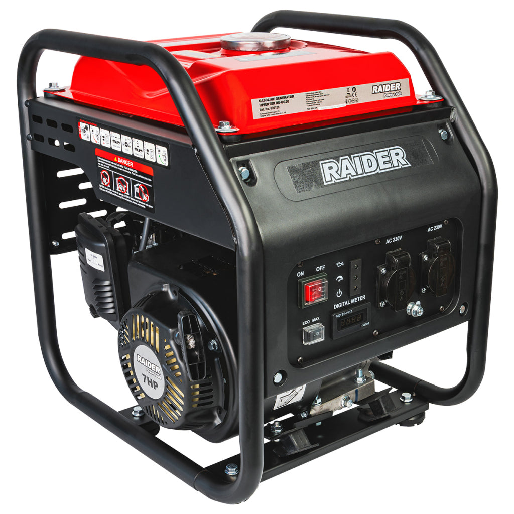 Генератор за ток бензинов 4.2kW инверторен RAIDER RD-GG20 - снимка 2
