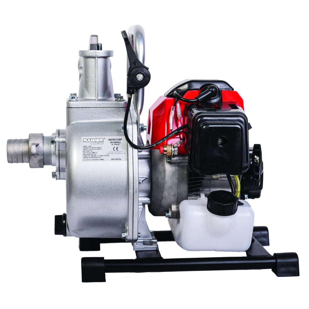 Помпа водна бензинова 1.25kW 1.5" 250 L/min RAIDER RD-GWP03J - снимка 2