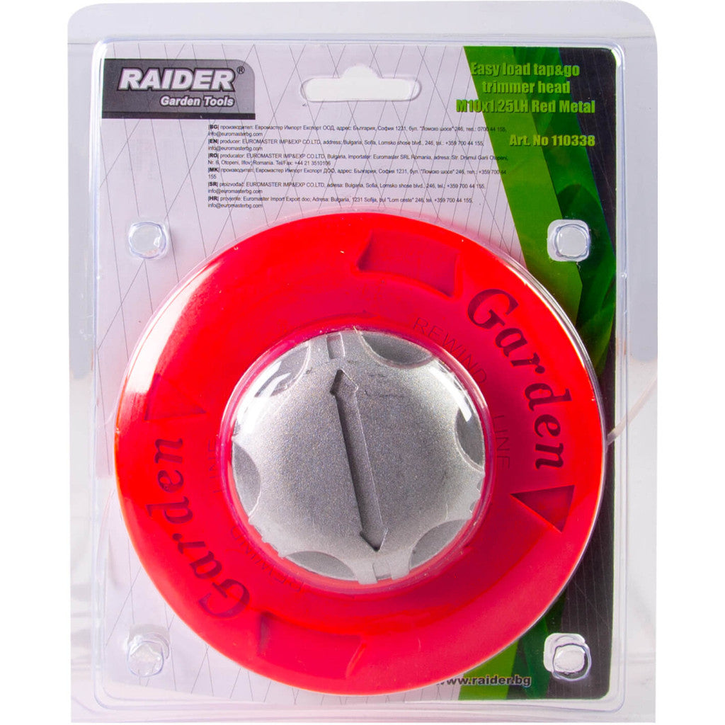 Корда с глава лесно навиване мет. бутон M10x1.25LH Red PA RD - снимка 2