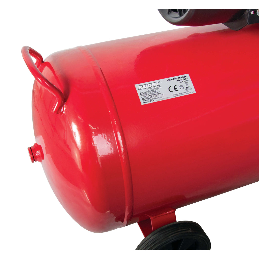 Компресор 100L 2.2kW RAIDER RD-AC03 - снимка 2