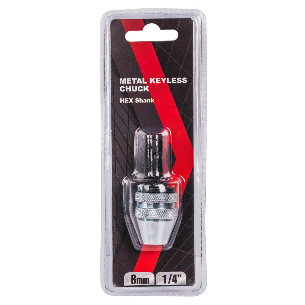 Патронник за винтоверт HEX 1/4" 8mm самоз. метален - снимка 2