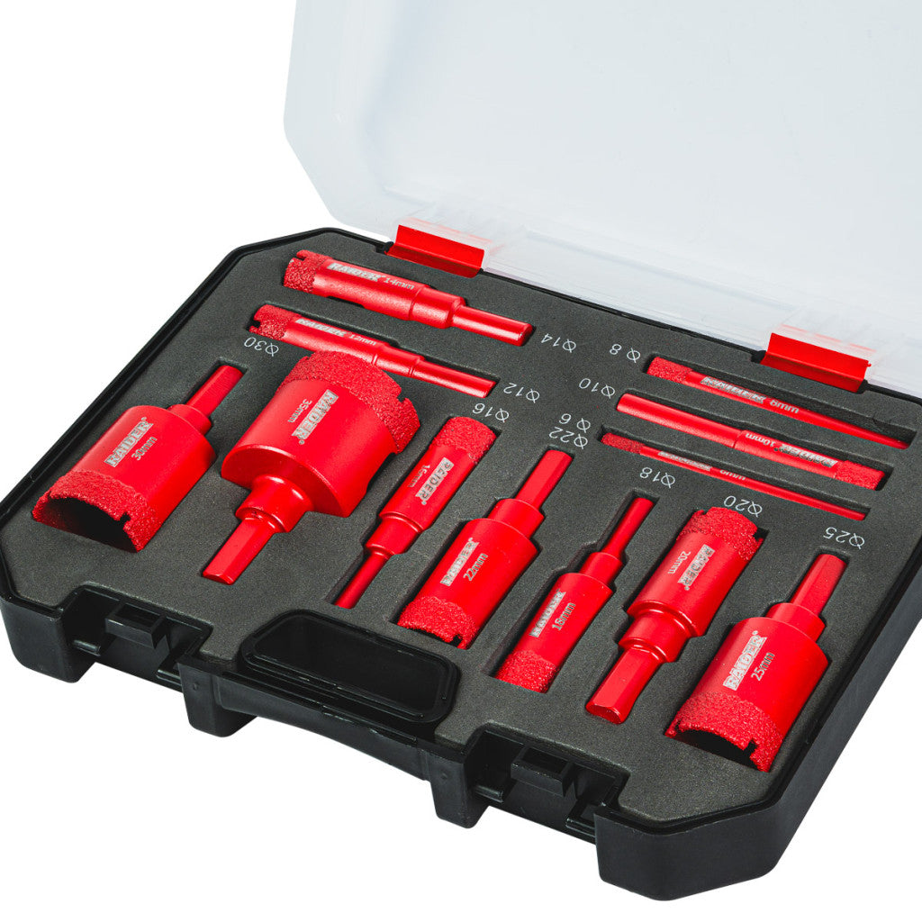 Боркорони Diamond Dry Ø6-35mm Case Set 12 бр. - снимка 2