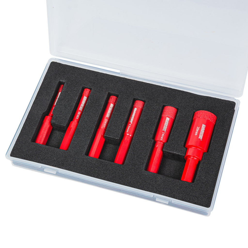 Боркорони Diamond Dry Ø6-20mm Case Set 6 бр. - снимка 2