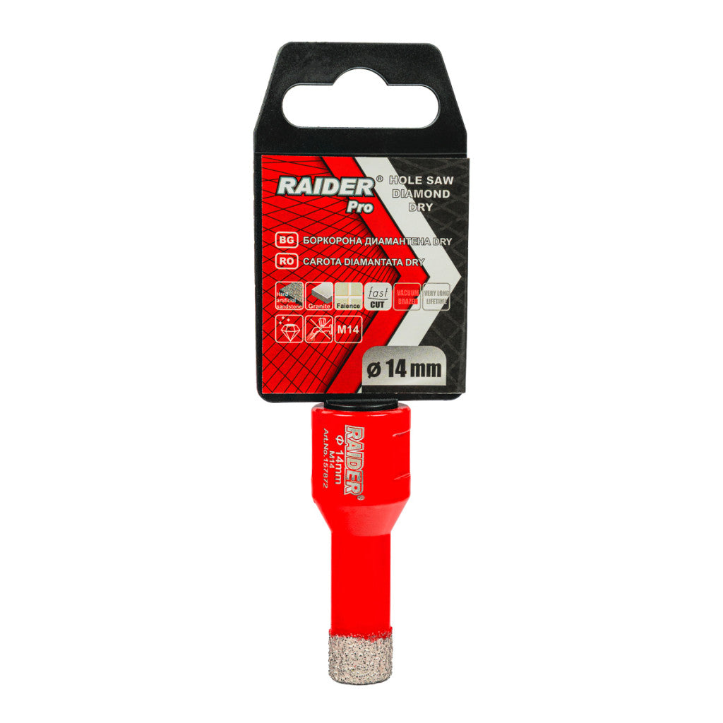 Боркорона Diamond Dry M14 Ø14mm - снимка 2