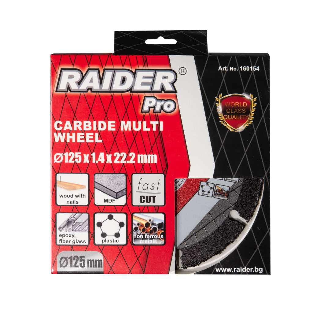 Диск за ъглошлайф Carbide Multi Wheel 125x22.2mm - снимка 2