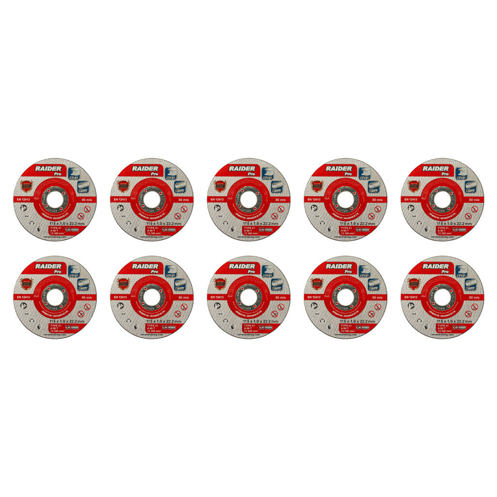 Диск за метал 115х1.0х22.2mm A60T Inox мет кутия 10бр. RDP - снимка 2