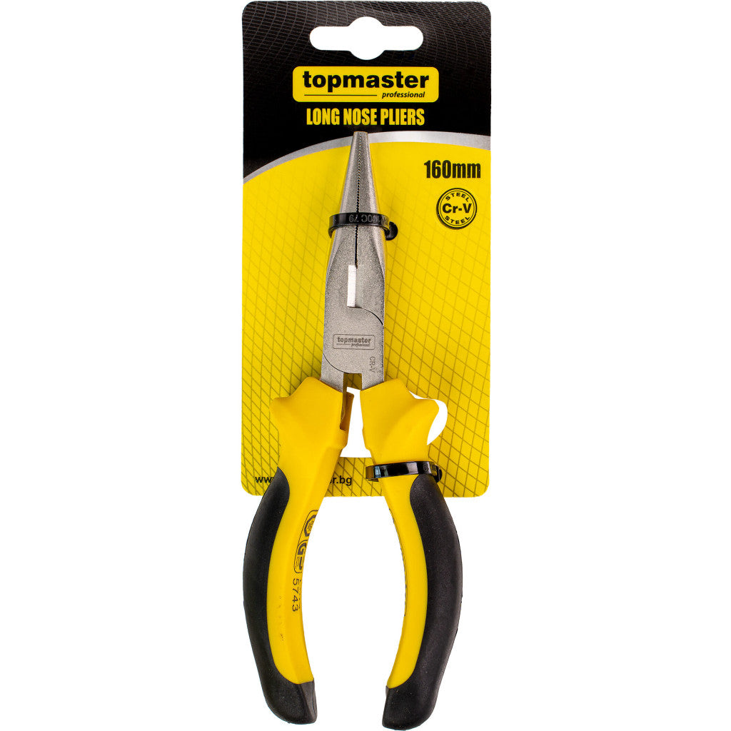 Клещи дългоусти 160mm CR-V Topmaster Professional - снимка 2