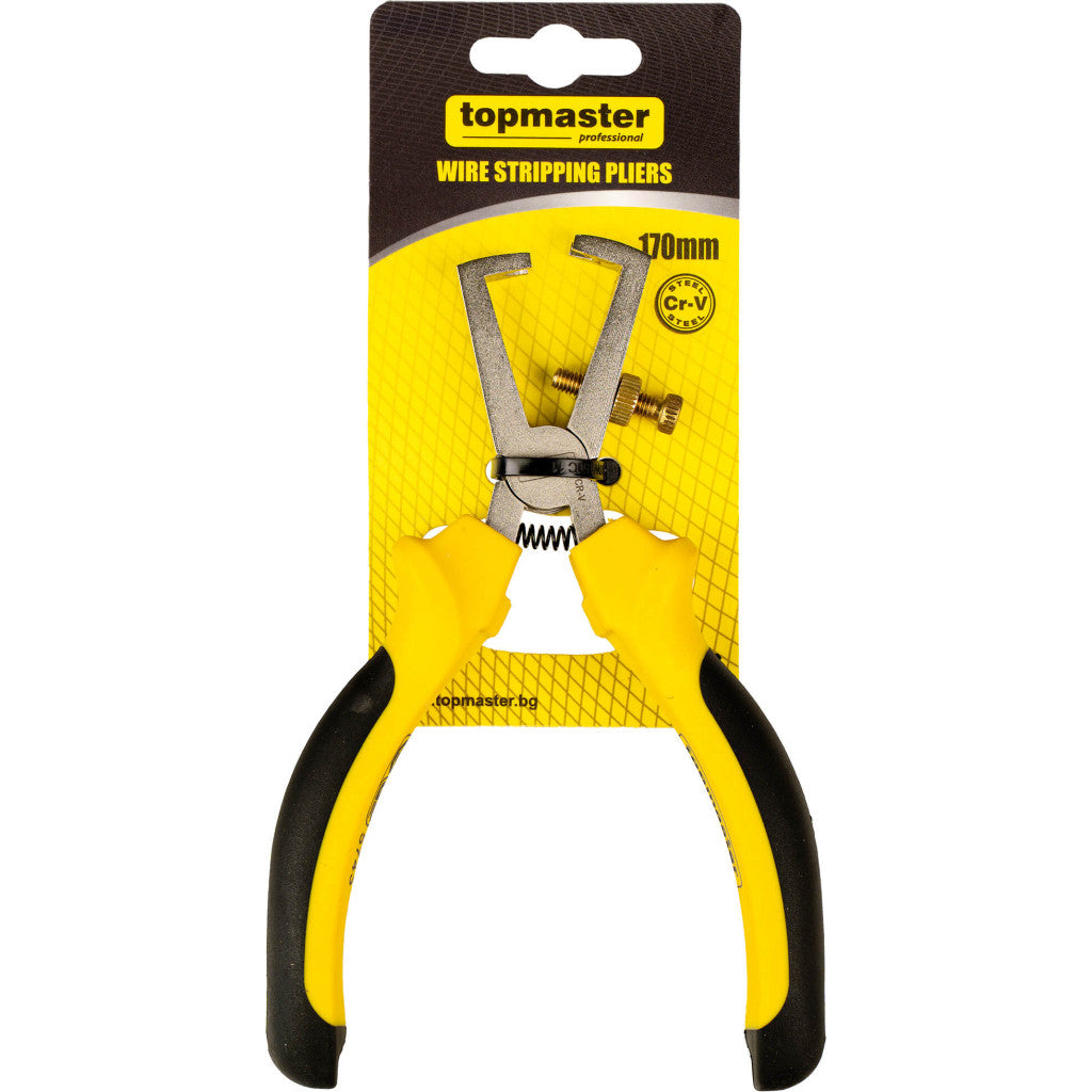 Клещи за почистване на кабел 170mm CR-V Topmaster Professional - снимка 2