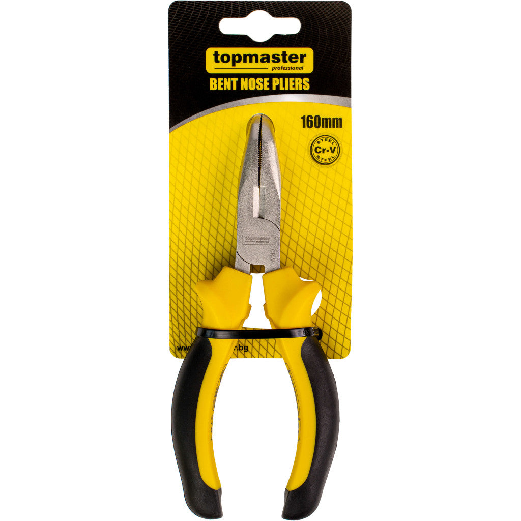 Клещи островърхи извити 160mm 45° Topmaster Professional - снимка 2