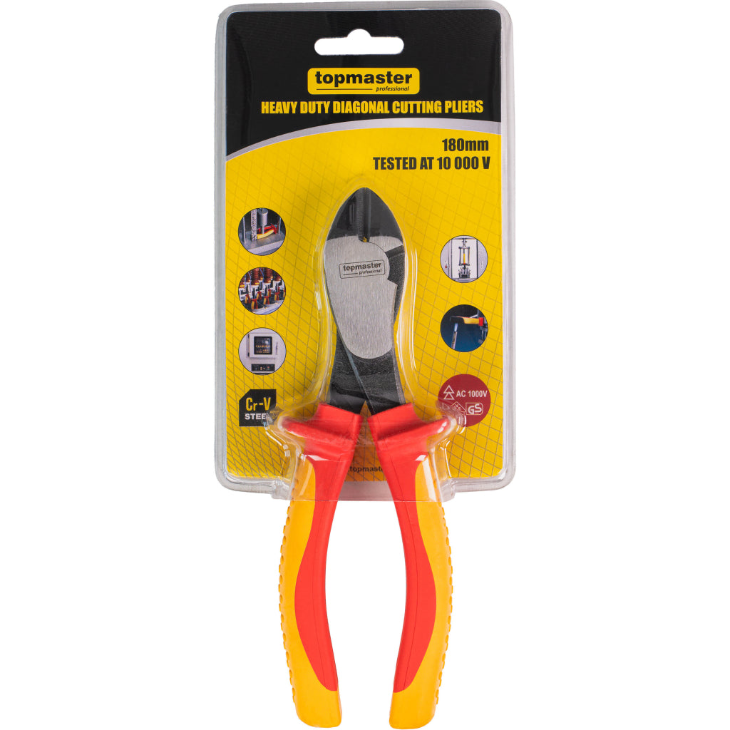 Клещи 1000V резачки усилени 180mm Topmaster Professional - снимка 2