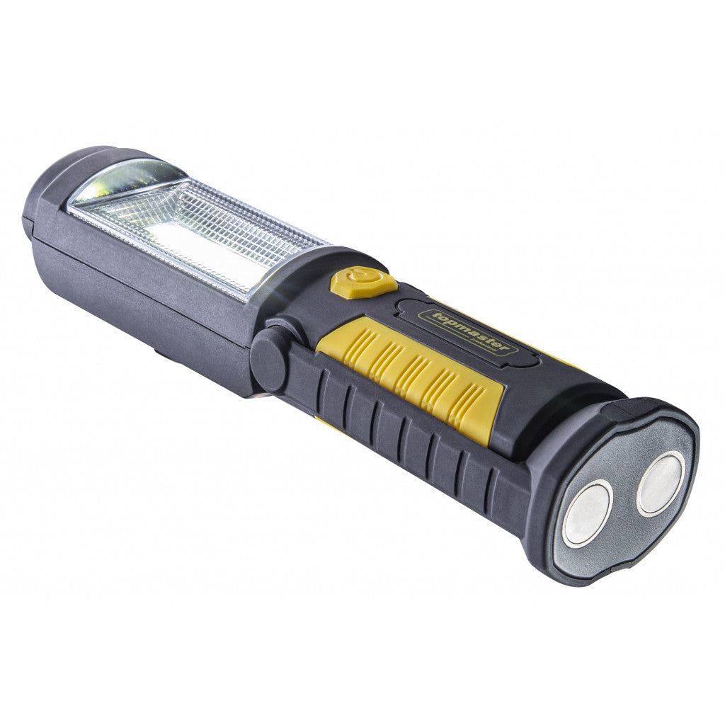Лампа работна акумулат. 2 светлини 3W COB + 1W Topmaster Professional - снимка 2