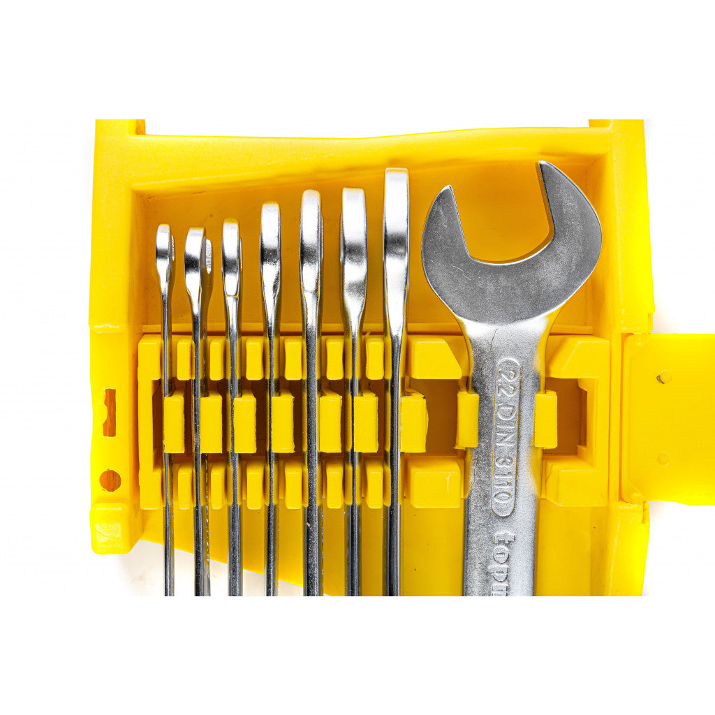 Ключ гаечен к-т 8бр 6-22mm CR-V PRESS Topmaster Professional - снимка 2