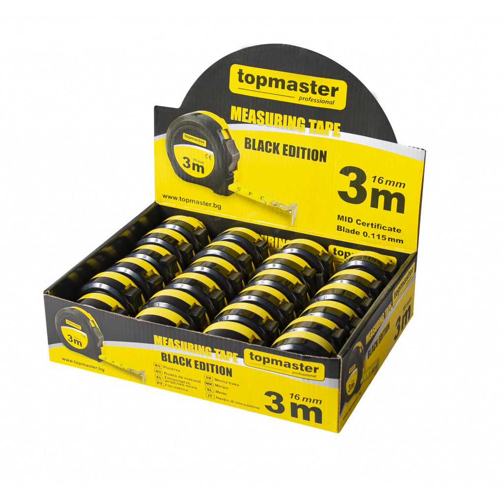 Ролетка Black edition 3М Х 16mm Topmaster Professional - снимка 2