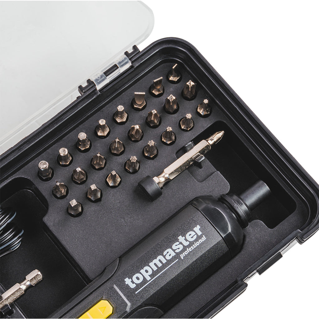 Акумулаторна отвертка с накрайници COMPACT Topmaster Professional - снимка 2