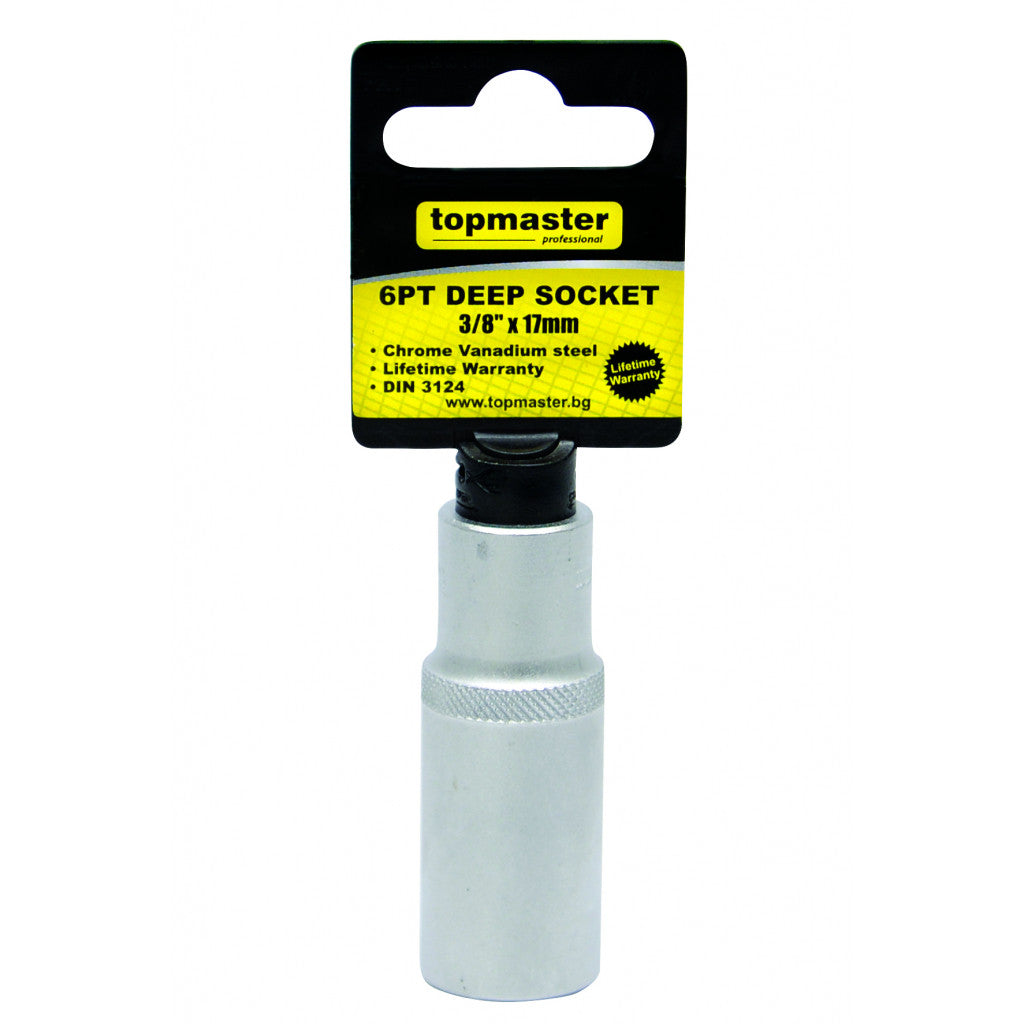 Вложка удължена 6 стенна 3/8"x 8mm CR-V Topmaster Professional - снимка 2