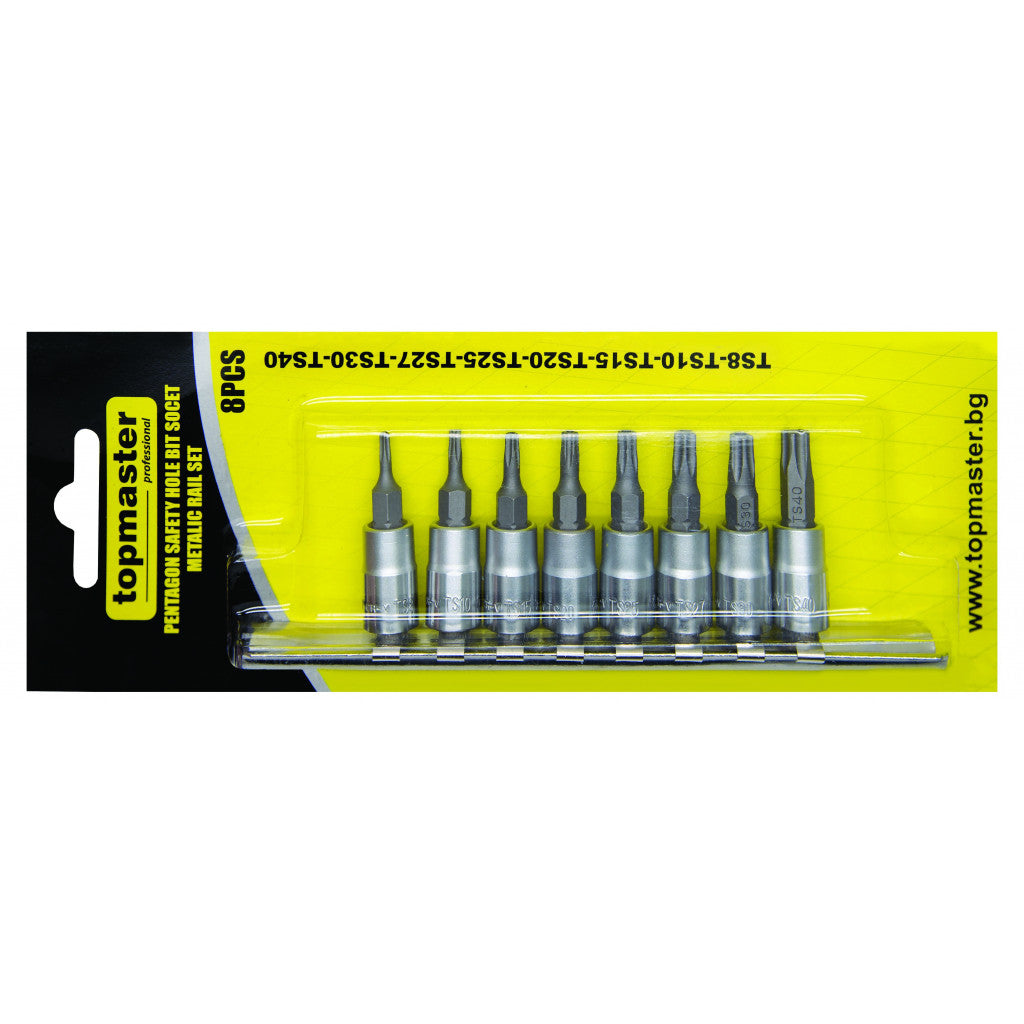 Накрайници вложки к-т 1/4"8бр размери TS8-40 Topmaster Professional - снимка 2